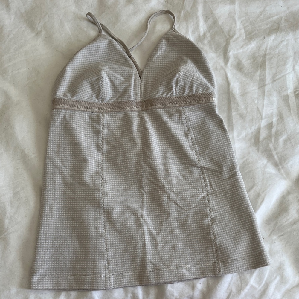 lululemon athletica Beige/Light Taupe Textured Camisole